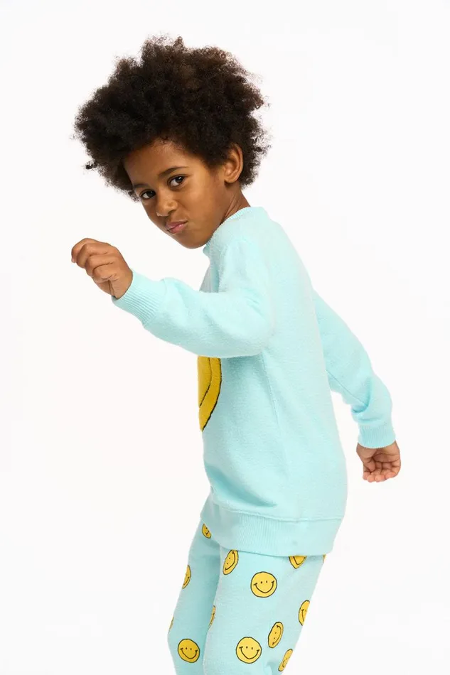 Kids Boys Chaser Brand Smiley Toby Pullover