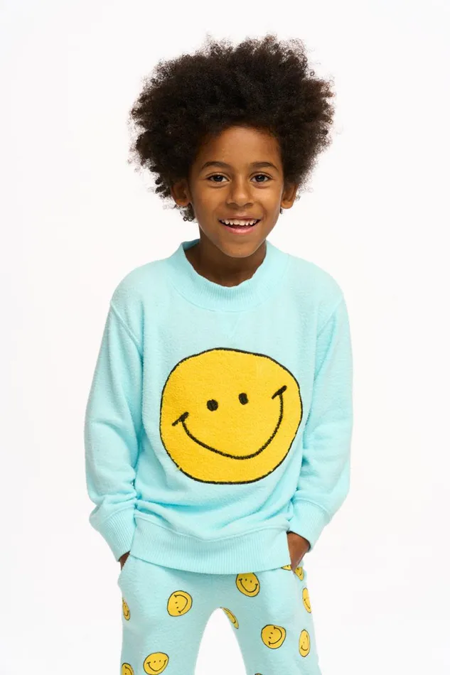 Kids Boys Chaser Brand Smiley Toby Pullover