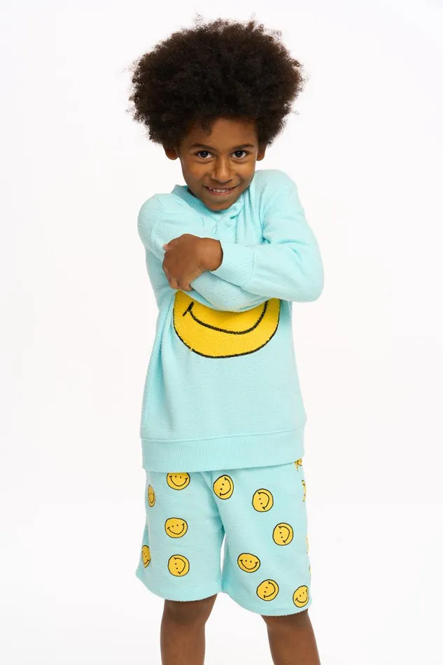 Kids Boys Chaser Brand Smiley Toby Pullover
