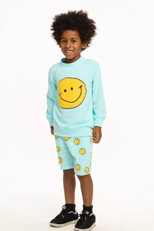 Kids Boys Chaser Brand Smiley Toby Pullover