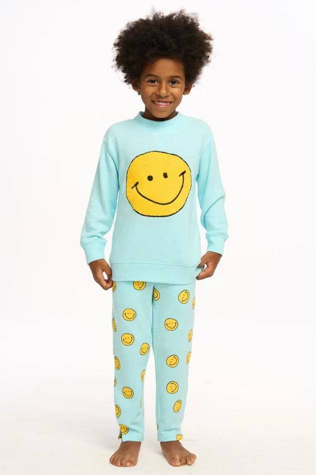 Kids Boys Chaser Brand Smiley Toby Pullover