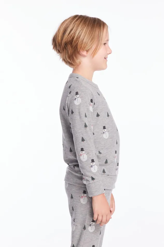 Kids Boys Chaser Brand Snow Daze Boys Long Sleeve