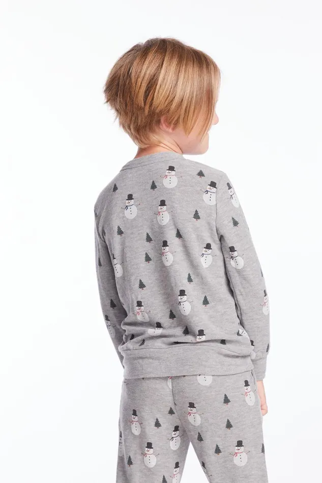 Kids Boys Chaser Brand Snow Daze Boys Long Sleeve