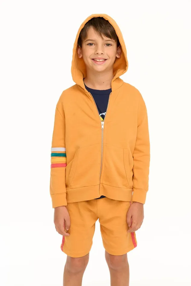 Kids Boys Chaser Brand Socal Stripe ZipUp Hoodie