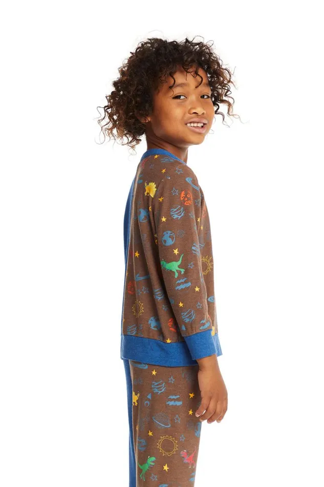Kids Boys Chaser Brand Space Dinosaurs Long Sleeve
