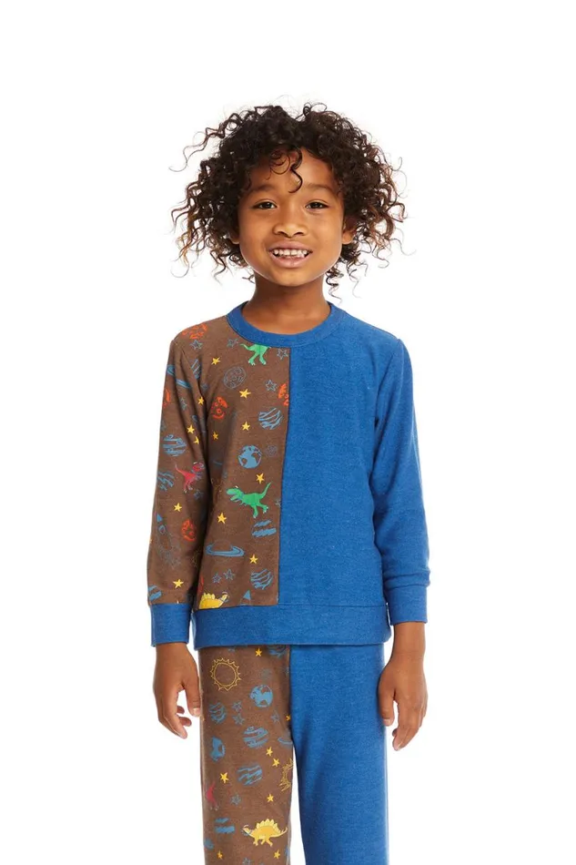 Kids Boys Chaser Brand Space Dinosaurs Long Sleeve