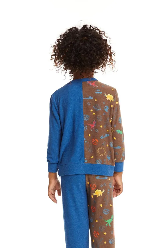 Kids Boys Chaser Brand Space Dinosaurs Long Sleeve