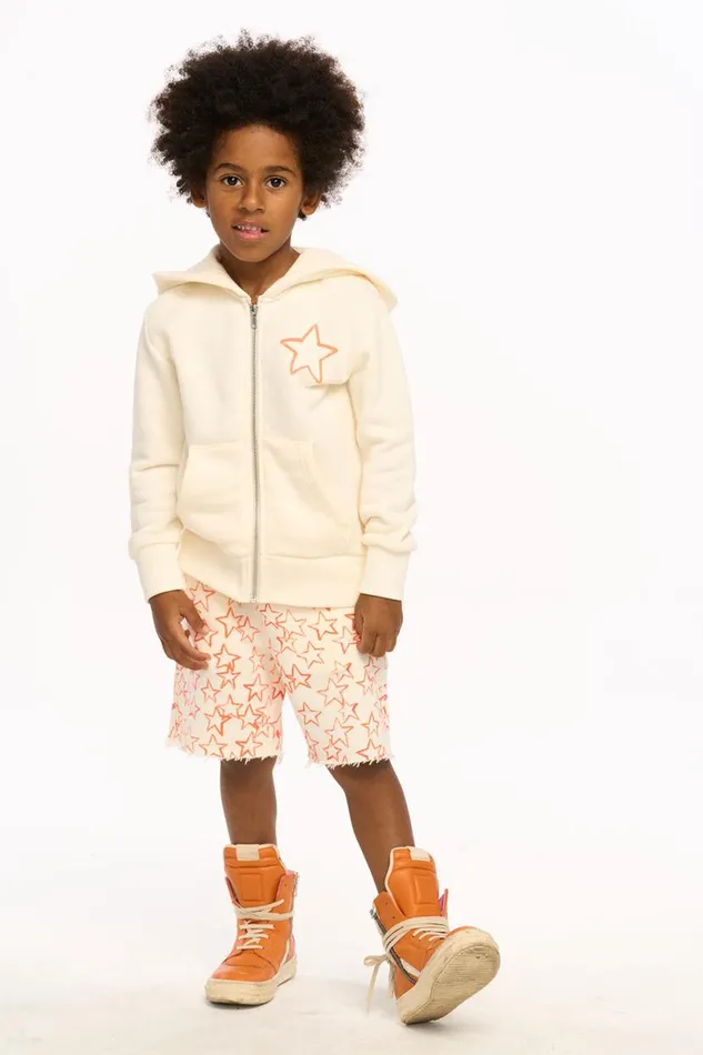 Kids Boys Chaser Brand Star Paxton Zip Up Hoodie