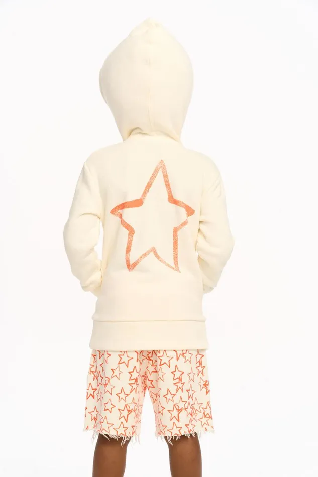 Kids Boys Chaser Brand Star Paxton Zip Up Hoodie