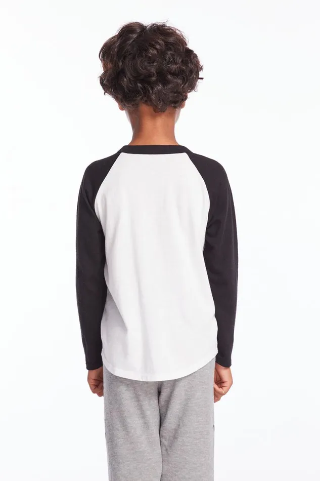 Kids Boys Chaser Brand Thankful Dude Boys Baseball Tee