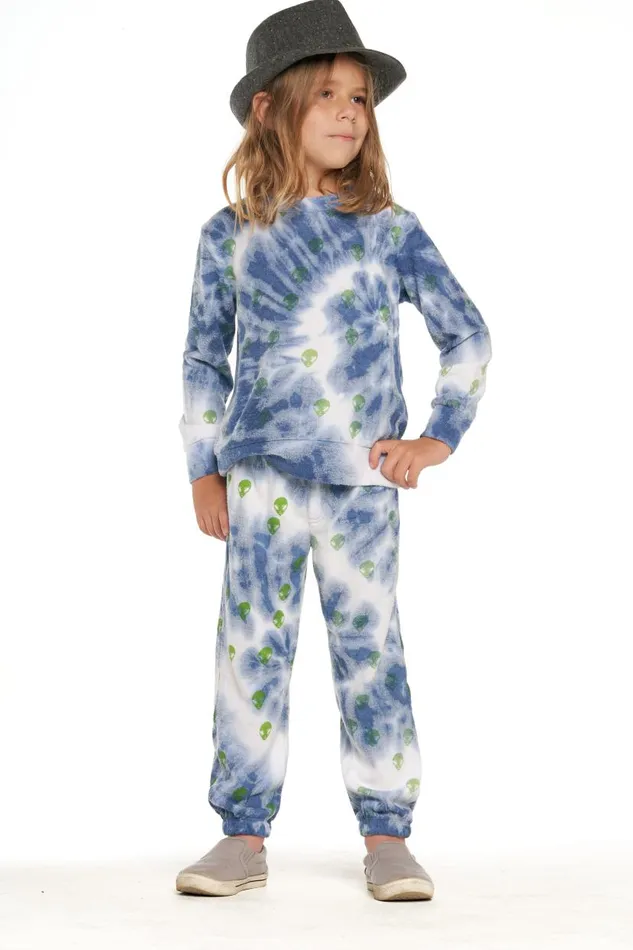 Kids Boys Chaser Brand Tie Dye Alien Pants