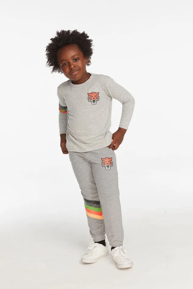 Kids Boys Chaser Brand Tiger Stripe Boys Pullover