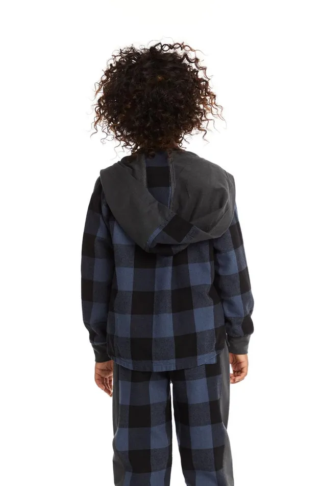 Kids Boys Chaser Brand Tom Ghost Plaid Button Down