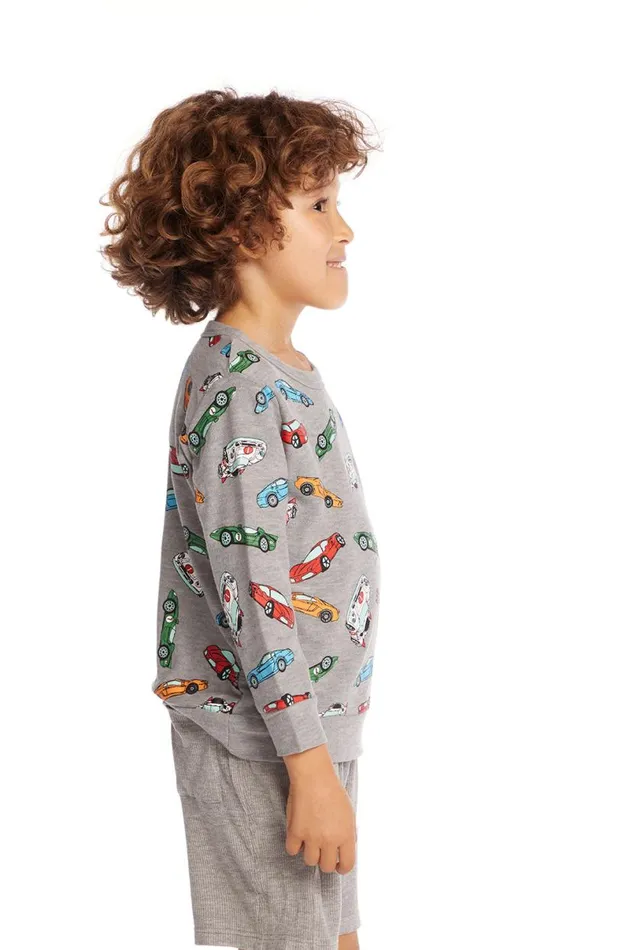 Kids Boys Chaser Brand Traffic Jam Boys Long Sleeve Pullover