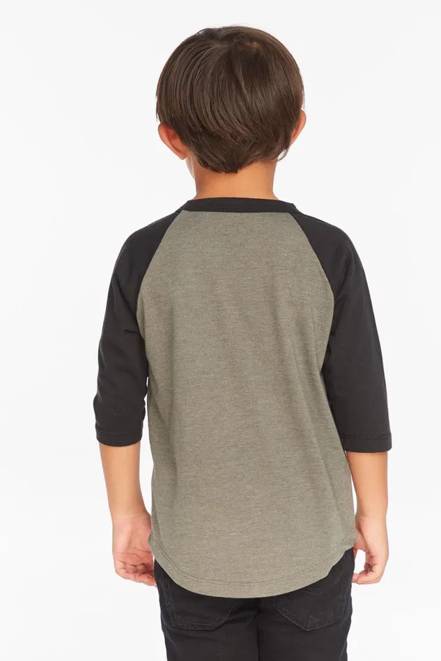 Kids Boys Chaser Brand Trouble Maker Boys Baseball Tee