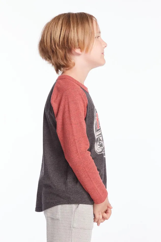 Kids Boys Chaser Brand Vintage Rider Boys Baseball Tee