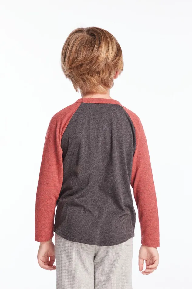 Kids Boys Chaser Brand Vintage Rider Boys Baseball Tee