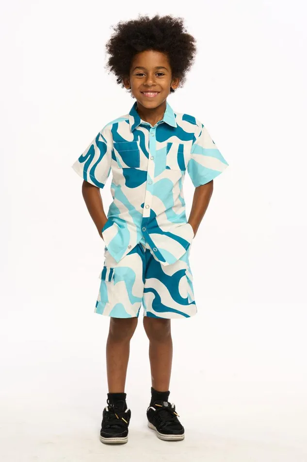 Kids Boys Chaser Brand Wavy Stripe