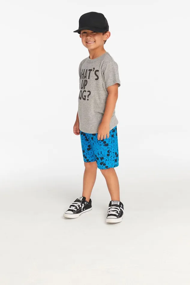 Kids Boys Chaser Brand What039s Up Dog Boys Crew Neck Tee