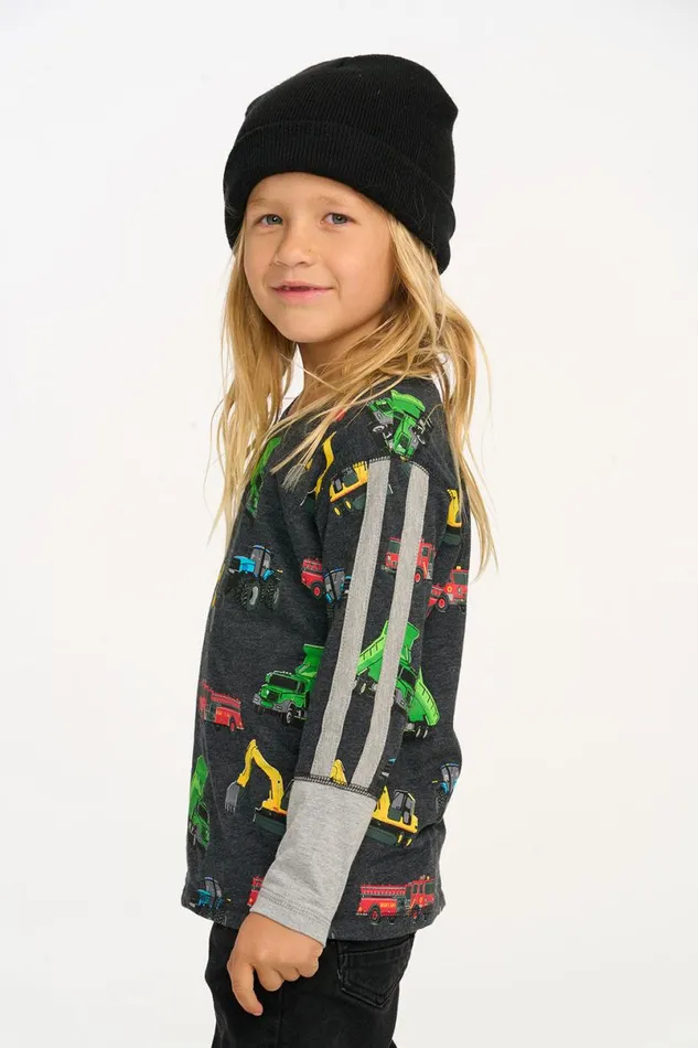 Kids Boys Chaser Brand Work Trucks Long Sleeve