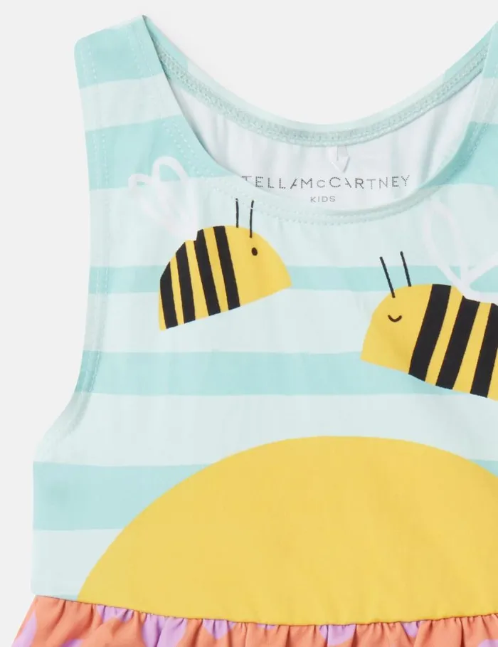 Kids Bumblebee Landscape Print Swimsuit Multicolour Stella McCartney Baby Girls Kids Bumblebee Landscape Print Swimsuit Multicolour Stella McCartney Baby Girls