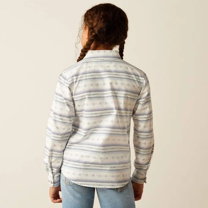 Kids Button Down Shirts Ariat Alyssa Shirt Geo Stream Serape