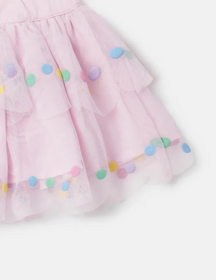 Kids Confetti Dot Tutu Skirt Wisteria Pink Stella McCartney Baby Girls Kids Confetti Dot Tutu Skirt Wisteria Pink Stella McCartney Baby Girls