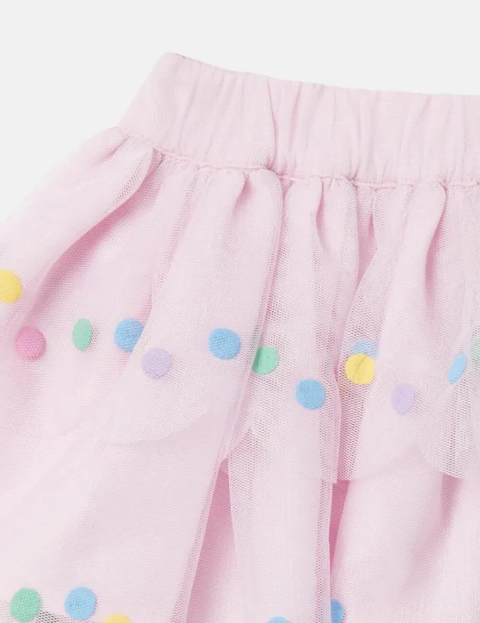 Kids Confetti Dot Tutu Skirt Wisteria Pink Stella McCartney Baby Girls Kids Confetti Dot Tutu Skirt Wisteria Pink Stella McCartney Baby Girls