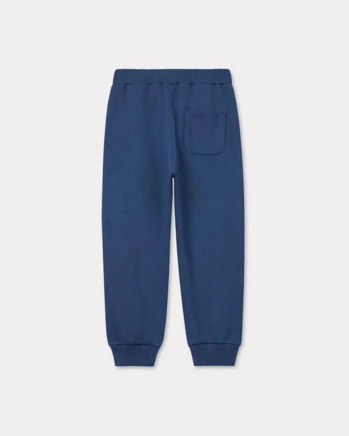 Kids Cotton Jogging Bottoms Blue Black Kenzo Pants And Shorts