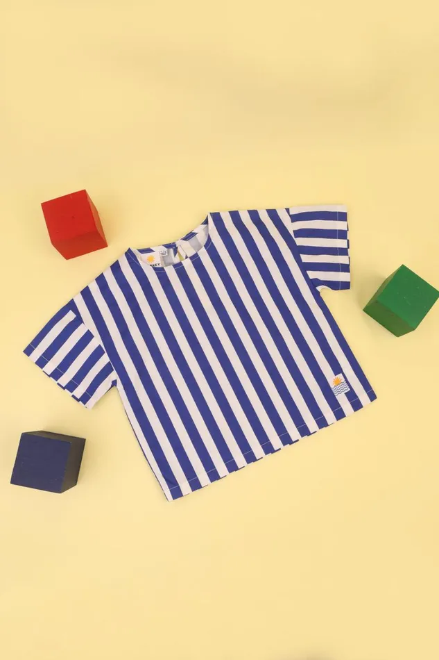 Kids Defoe Top Blue Stripe Shop LF Markey Kids