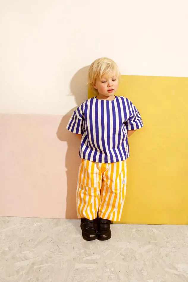 Kids Defoe Top Blue Stripe Shop LF Markey Kids