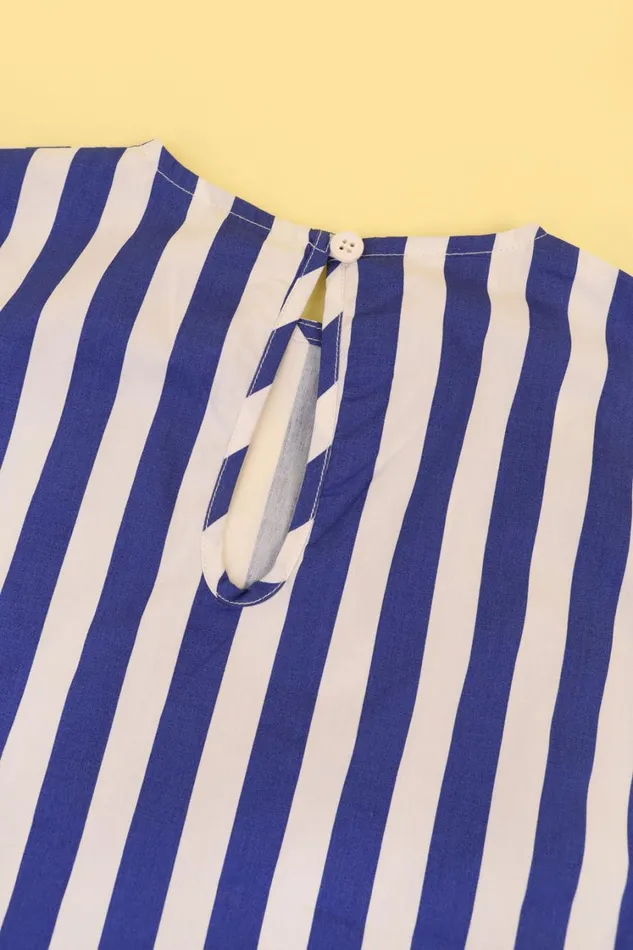 Kids Defoe Top Blue Stripe Shop LF Markey Kids