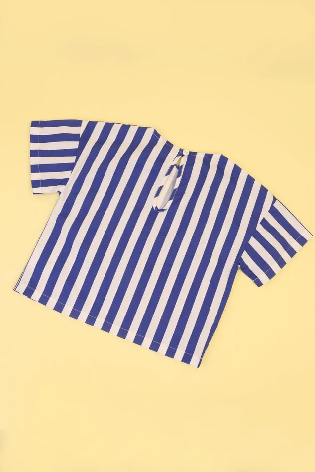 Kids Defoe Top Blue Stripe Shop LF Markey Kids