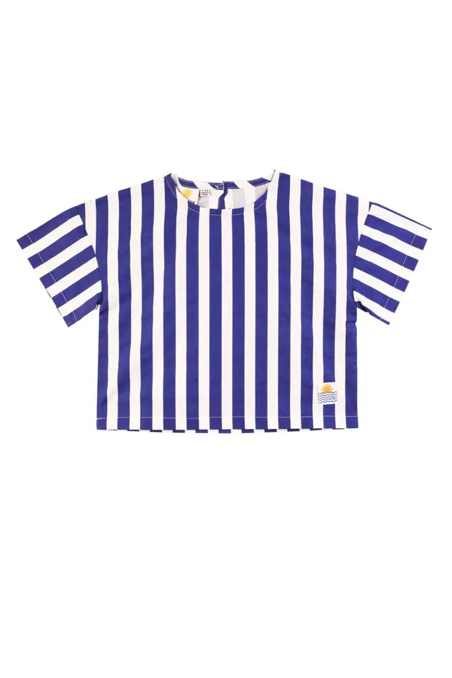 Kids Defoe Top Blue Stripe Shop LF Markey Kids