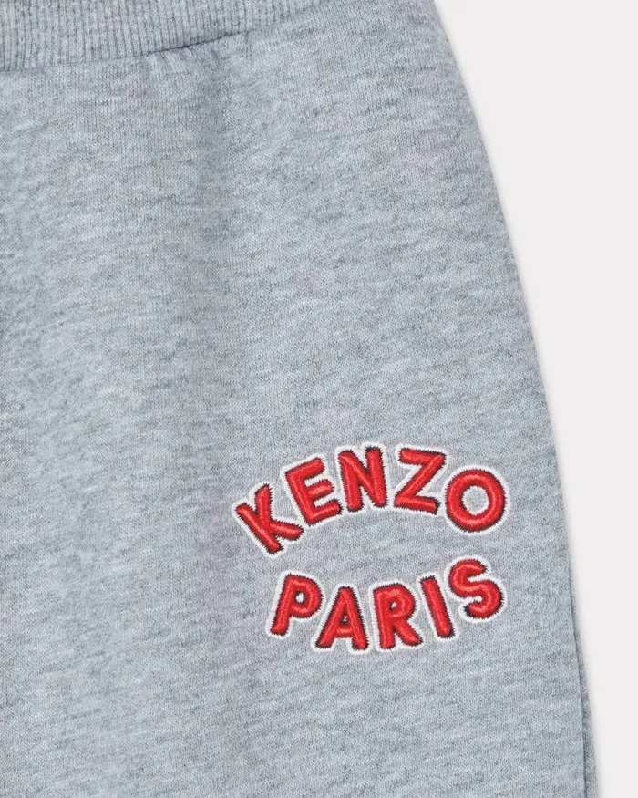 Kids Embroidered 039KENZO Tour039jogging Bottoms Misty Grey Kenzo Pants And Shorts