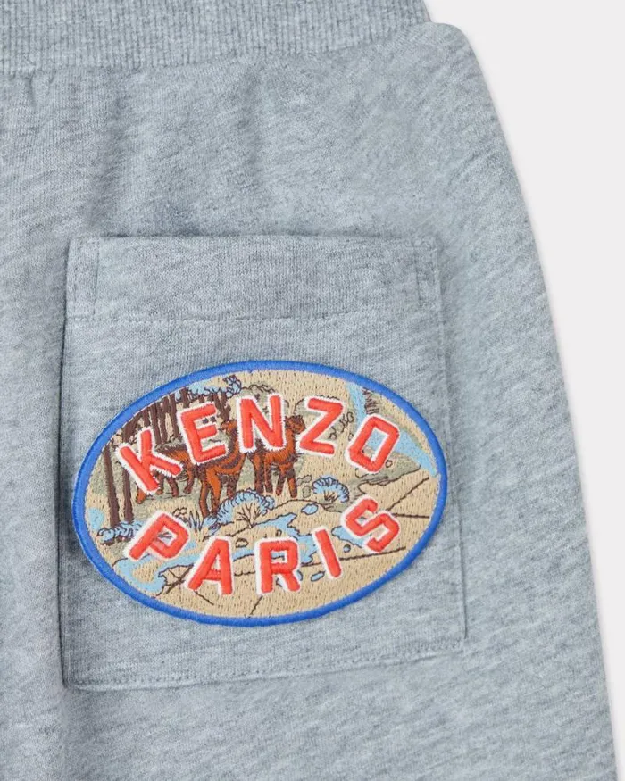Kids Embroidered 039KENZO Tour039jogging Bottoms Misty Grey Kenzo Pants And Shorts