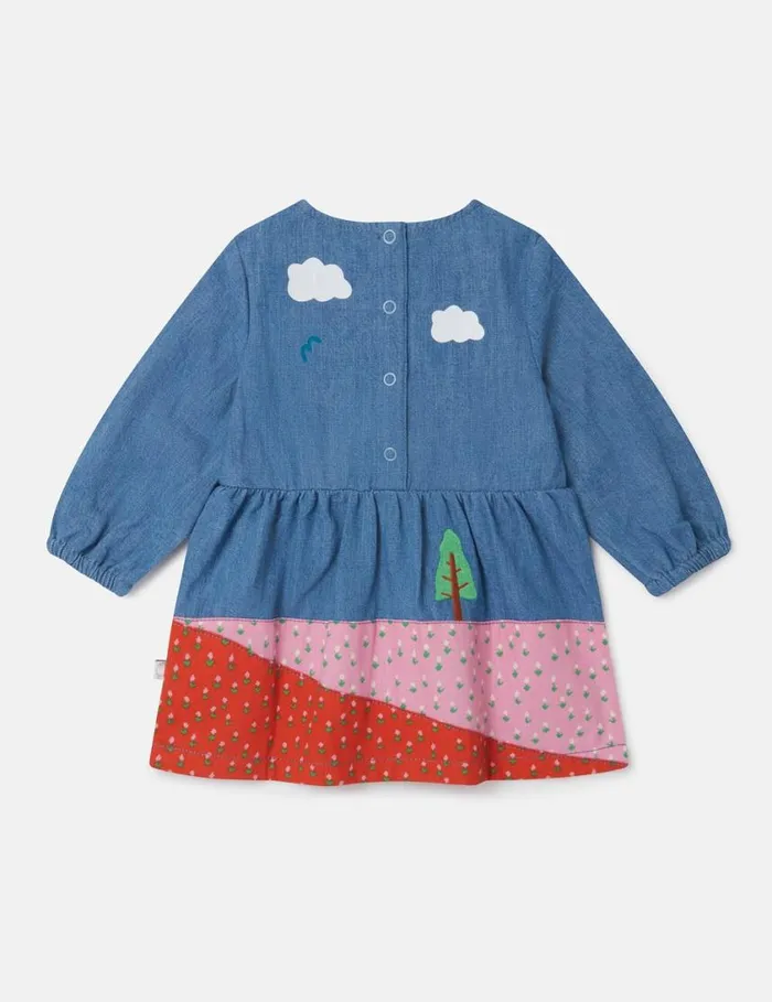 Kids Farmyard Appliqu LongSleeve Dress Multicolour Stella McCartney Baby Girls Kids Farmyard Appliqu LongSleeve Dress Multicolour Stella McCartney Baby Girls