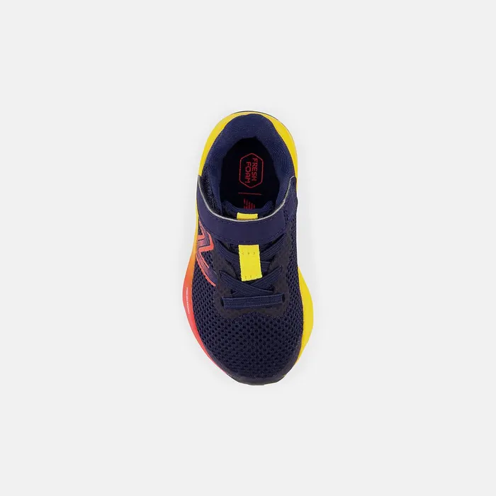 Kids Fresh Foam Arishi V4 Bungee Lace With Top Strap Team Navy With Electric Red And Egg Yolk New Balance Size 0 8211 10