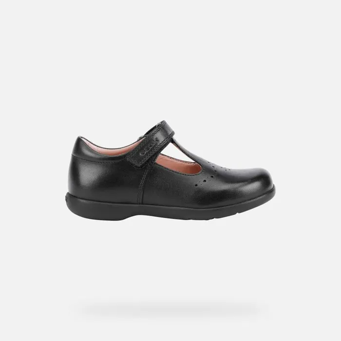 Kids Geox Ballerinas NAIMARA Junior Girl039s Leather Ballerina Flats Online Black
