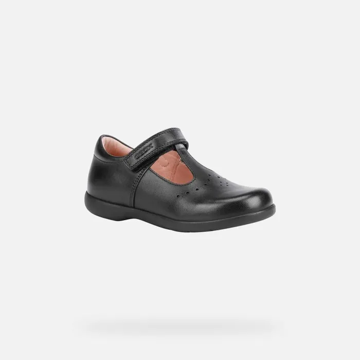 Kids Geox Ballerinas NAIMARA Junior Girl039s Leather Ballerina Flats Online Black