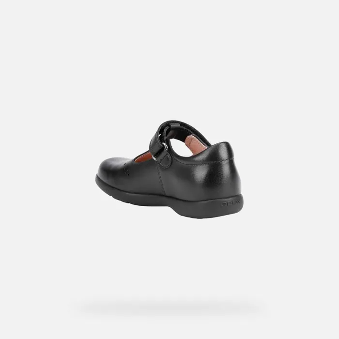 Kids Geox Ballerinas NAIMARA Junior Girl039s Leather Ballerina Flats Online Black
