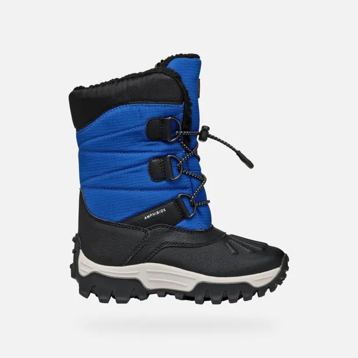 Kids Geox Boots HIMALAYA ABX JUNIOR RoyalBlack Waterproof Boots Royalblack