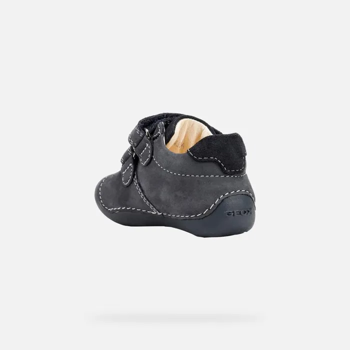 Kids Geox First Steps TUTIM Sneakers With Straps Navy Baby Geox Navy