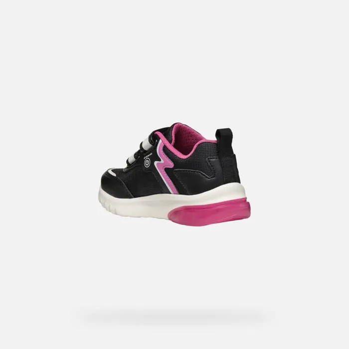 Kids Geox Sneakers CIBERDRON JUNIOR BlackFuchsia Nintendo 8211 Supermario Blackfuchsia