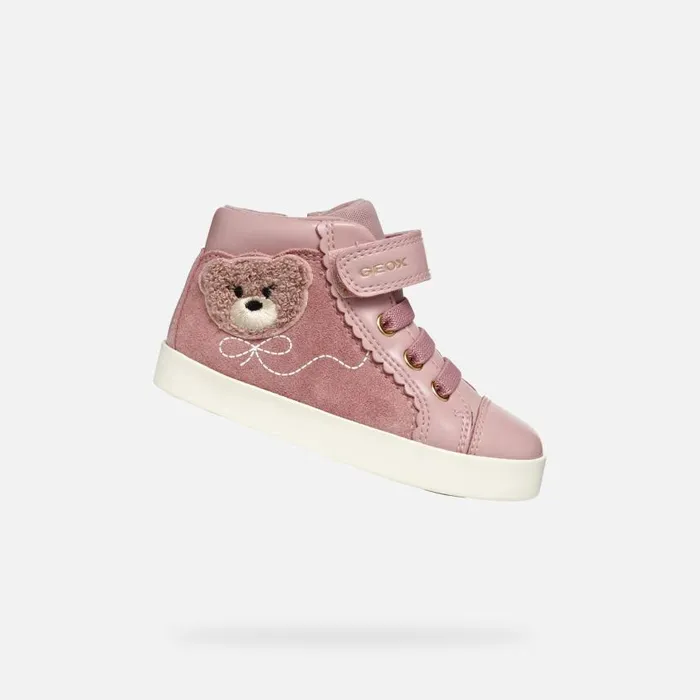 Kids Geox Sneakers KILWI TODDLER GIRL Antique Rose High Top Sneakers Antique Rose