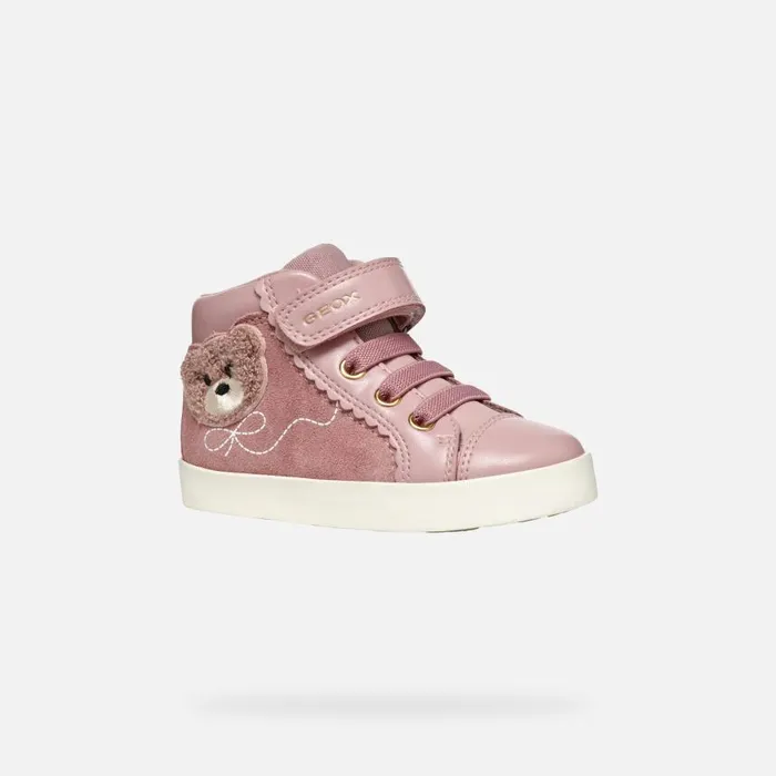 Kids Geox Sneakers KILWI TODDLER GIRL Antique Rose High Top Sneakers Antique Rose