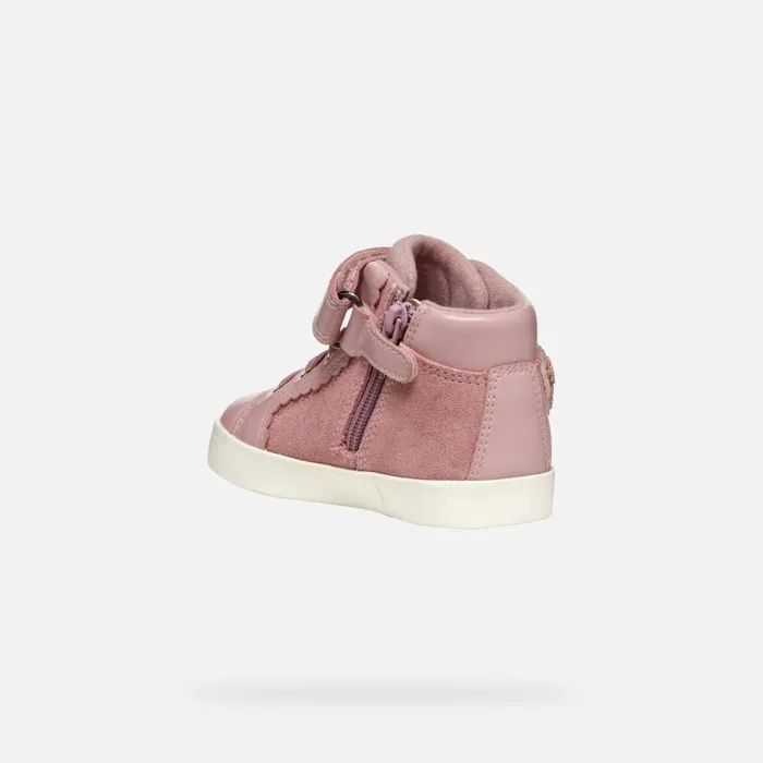 Kids Geox Sneakers KILWI TODDLER GIRL Antique Rose High Top Sneakers Antique Rose