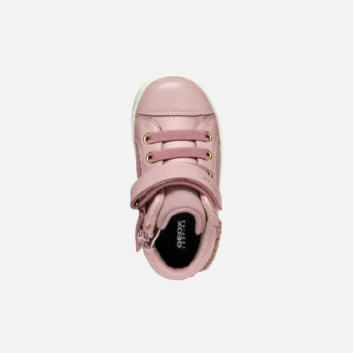 Kids Geox Sneakers KILWI TODDLER GIRL Antique Rose High Top Sneakers Antique Rose