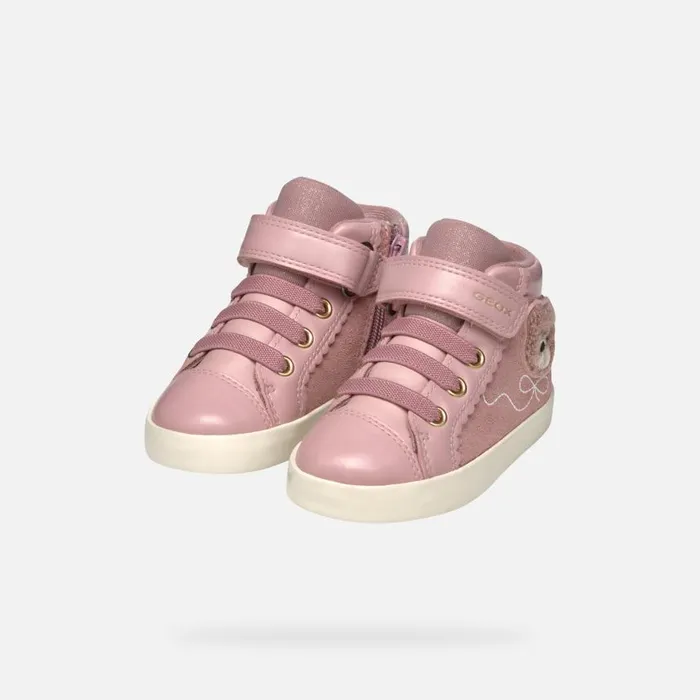 Kids Geox Sneakers KILWI TODDLER GIRL Antique Rose High Top Sneakers Antique Rose