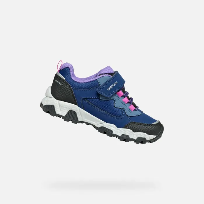 Kids Geox Sneakers MAGNETAR ABX JUNIOR Navy Low Top Sneakers Navy